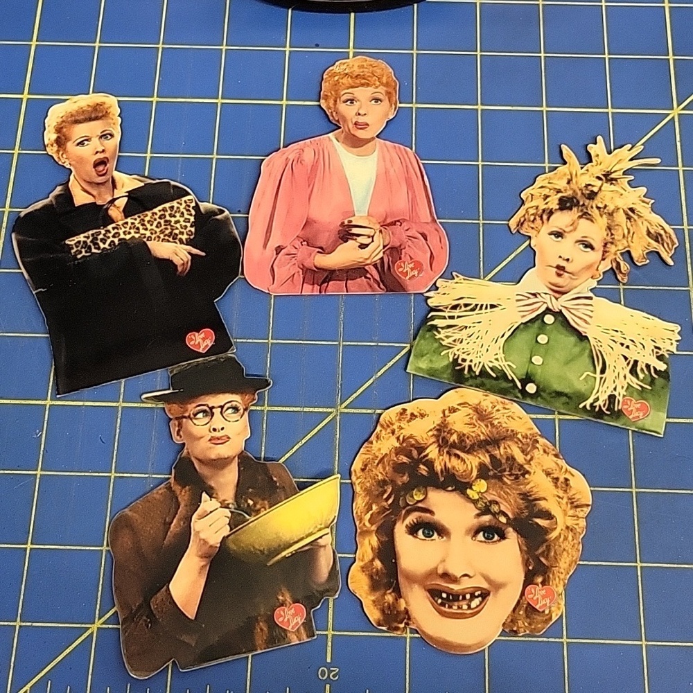 I Love Lucy Magnets Set of 5 Lucy Ricardo Many Faces Character